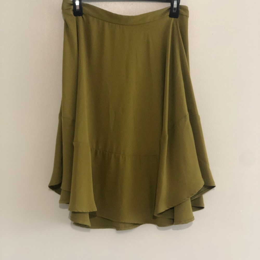 H&M Skirt Olive Green Size US 10